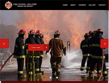 Tablet Screenshot of fireschoolusa.com